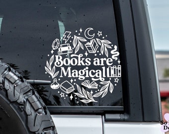 Book Decal, Book Lover Decal, Reading Decal, Reading Books Decal, Book Sticker, Vinyl Decal, Car Decal, Laptop Decal