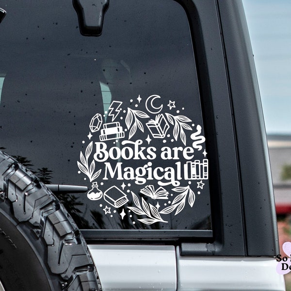 Book Decal, Book Lover Decal, Reading Decal, Reading Books Decal, Book Sticker, Vinyl Decal, Car Decal, Laptop Decal