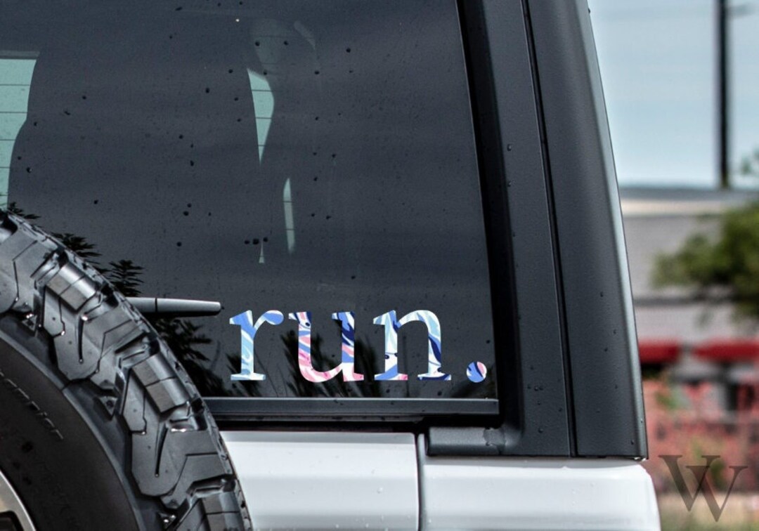 Run Decal, Marathon Decal, Half Marathon Decal, Running Decal, Car ...