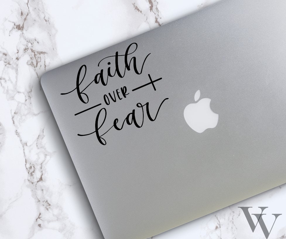Faith Over Fear Decal Faith Decal God Decal Religion Decal Etsy