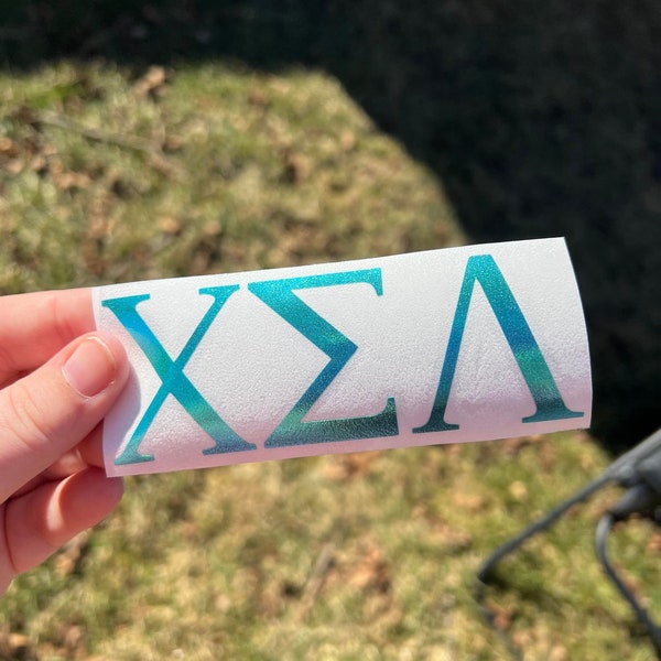 Greek Letter Decal, Sorority Decal, Fraternity Decal, Sorority Letters Decal, Greek Vinyl Decal, Bumper Sticker, Laptop Decal, Car Decal