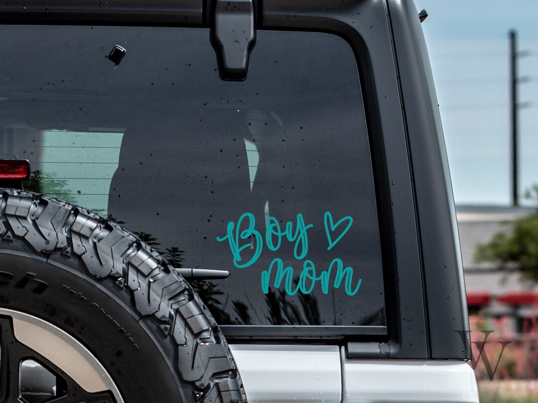 Boy Mom Decal, Boy Mom Sticker Decal, Window Decal, Laptop Decal, Car Decal Etsy