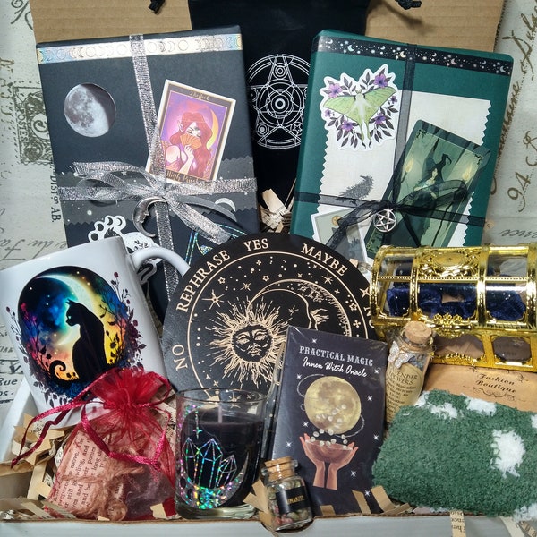 Blind Date met een boekendoos ~ Witchy Box ~ Boekenliefhebber Cadeau ~ Heksendoos ~