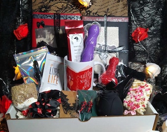 Dark Romance Book Box ~ Blind Date mit einer Bücherbox ~ Spicy Book Box ~ Geschenk für Buchliebhaber ~ Smut Lover ~ Smut Reader ~ 18+