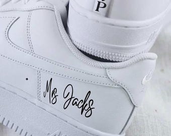Bride Vinyl Decal Sticker for Trainers | Wedding Sneakers DIY | Bridal Shoe Sticker | Custom Wedding Trainers | Bride To Be Accessory