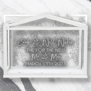 Caixa postal para cartões de casamento/IKEA Greenhouse Socker/Poço dos desejos/Decoração de casamento/Caixa de dinheiro/Adesivo decalque DIY/Personalizado/Ikea Hack/Caixa NÃO incluída
