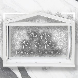Caixa postal para cartões de casamento/IKEA Greenhouse Socker/Poço dos desejos/Decoração de casamento/Caixa de dinheiro/Adesivo decalque DIY/Personalizado/Ikea Hack/Caixa NÃO incluída