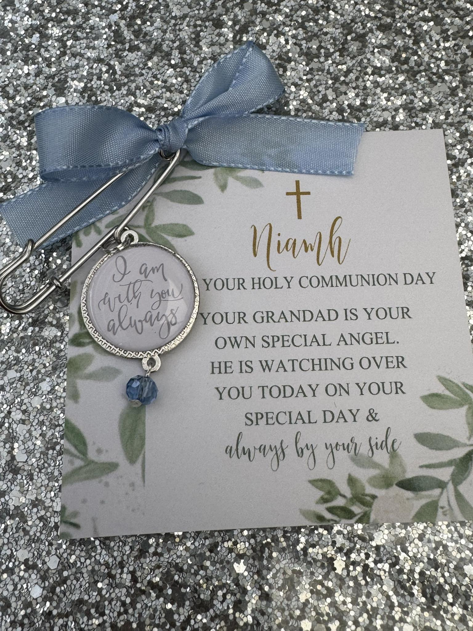 First Communion Brooch First 1st Holy Communion Personalised Photo Kilt Pin Charm Brooch/holy ...