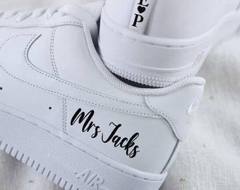 Bride Vinyl Decal Sticker for Trainers | Wedding Sneakers DIY | Bridal Shoe Sticker | Custom Wedding Trainers | Bride To Be Accessory