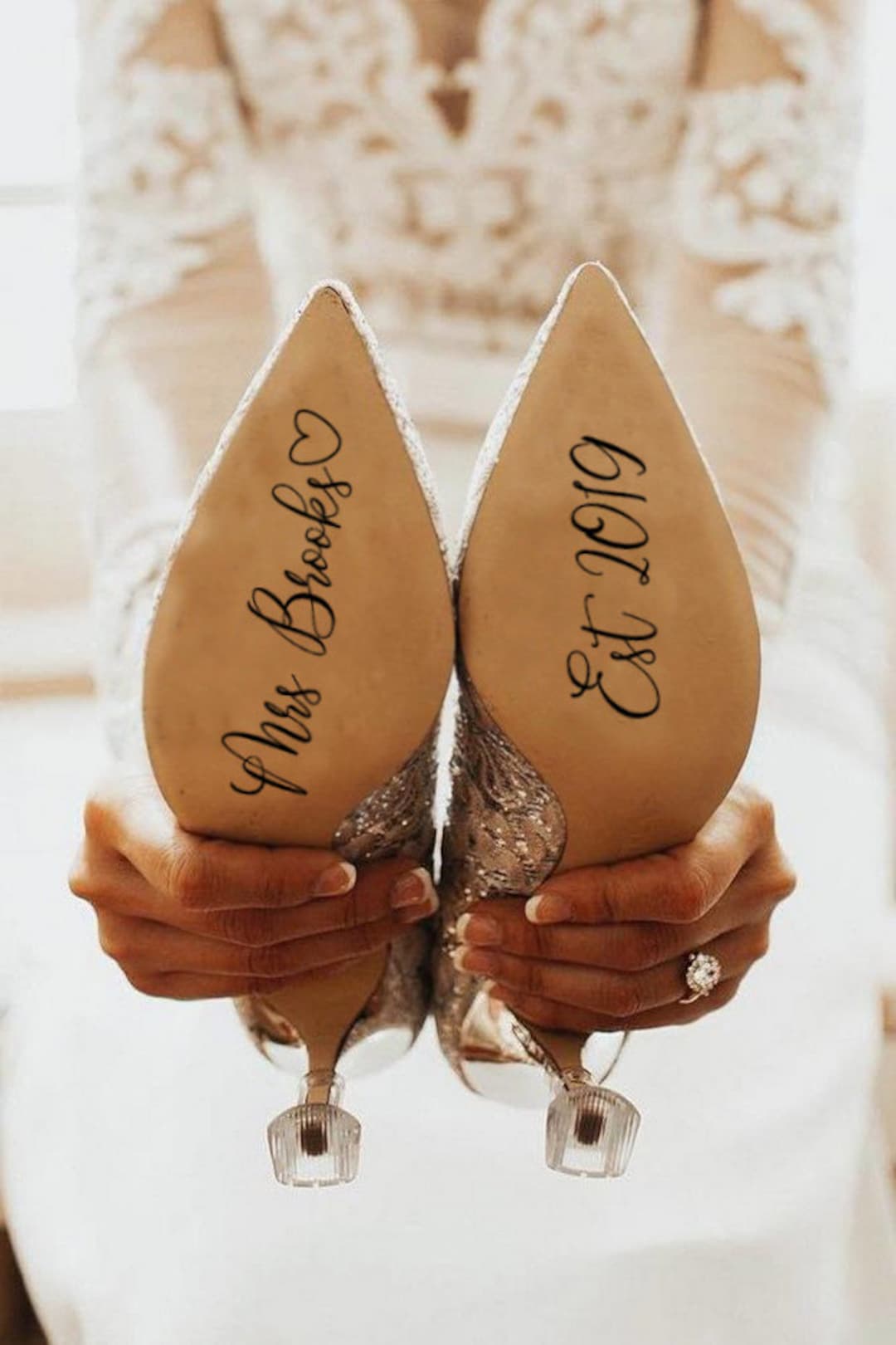 personalised wedding shoes