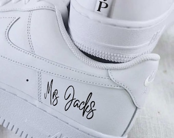 Braut Vinyl Aufkleber Aufkleber für Turnschuhe | Hochzeit Sneakers DIY | Brautschuh Aufkleber | Personalisierte Hochzeitsschuhe | Braut Accessoire zu sein