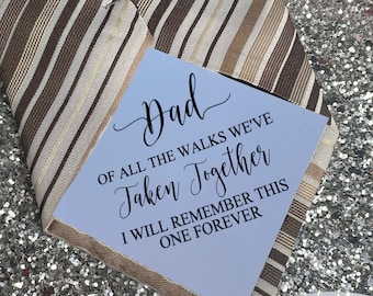 Personalised Tie Label/Dad/Suit Label/Tie Patch/Tie patch/Father of the Bride Groom Gift/Thank You Label/Iron On/Wedding Tie Insert