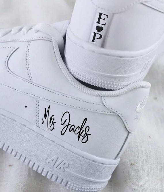 Bride Vinyl Decal Sticker for Trainers | Wedding Sneakers DIY | Bridal Shoe Sticker | Custom Wedding Trainers | Bride To Be Accessory