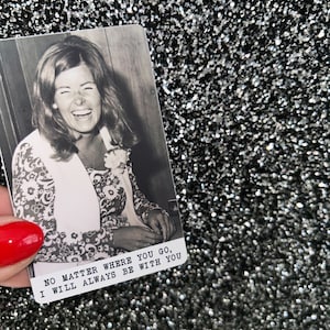 Carte portefeuille commémorative photo personnalisée / peu importe où vous allez, je serai toujours avec vous / Mémoire / Câlin de poche / Cadeau souvenir / Cadeau In Loving Memories