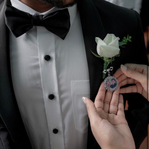 Épingle de poche, épingle commémorative de mariage, épingle commémorative, cadeau à mon marié, épingle de poche du marié, souvenir personnalisé pour le marié, boutonnière de poche