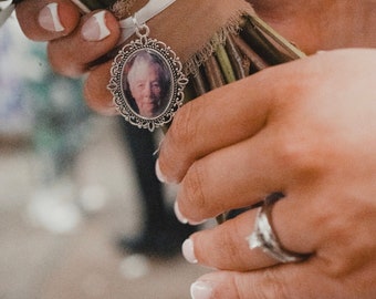 Memory photo bouquet charm