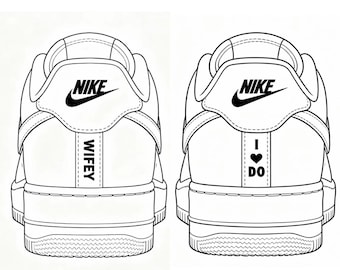 Pegatina de vinilo "Bride Wifey" para la parte trasera de zapatillas / Zapatillas de boda DIY / Pegatina para zapatos de novia / Zapatillas de boda personalizadas / Futura novia