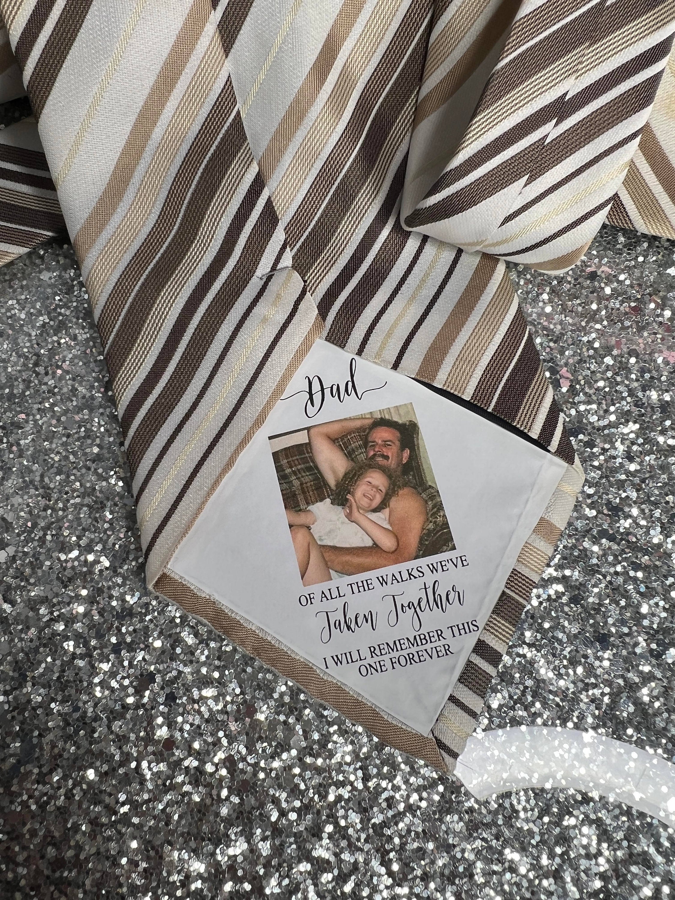 Personalised Photo Tie Label/Dad/Suit Label/Tie Patch/Tie patch/Father of the Bride Groom Gift/Thank You Label/Iron On/Wedding Tie Insert