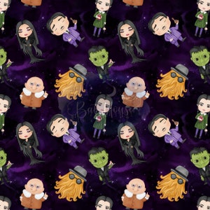 Nahtloses Muster, Nahtlose Dateien, Nahtlose Designs, digitaler Download, halloween nahtlose Datei, Cartoon nahtlose Datei, nahtloses png, Cartoon
