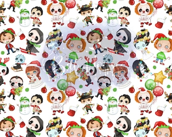 Seamless pattern, Seamless files, Seamless designs, digital download, horror seamless file, christmas seamless file, seamless png, christmas