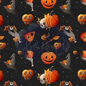 Seamless pattern, Seamless files, Seamless designs, digital download, halloween seamless file, witch seamless file, seamless png, cartoon