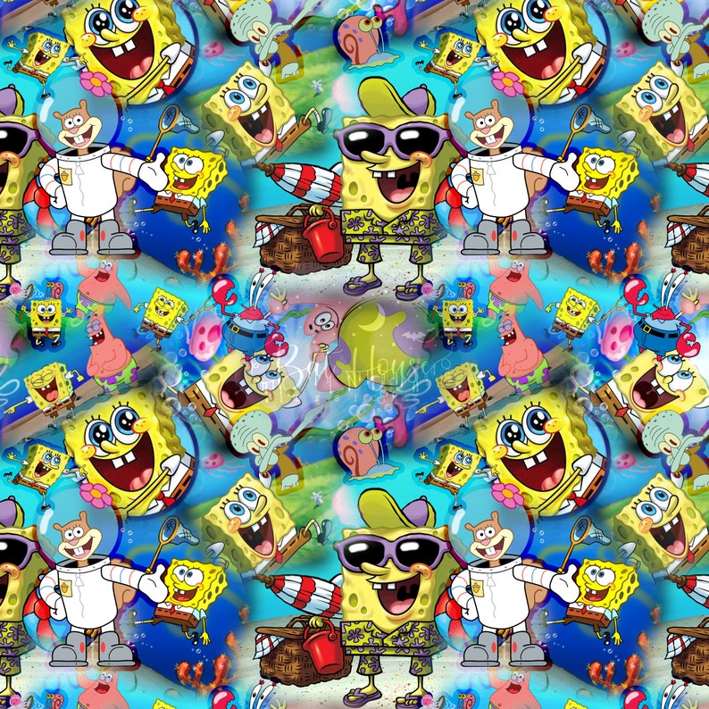 Spongebob Features. Pattern Seamless Pattern, Seamless Files, Seamless, Seamless Design, Seamless ...
