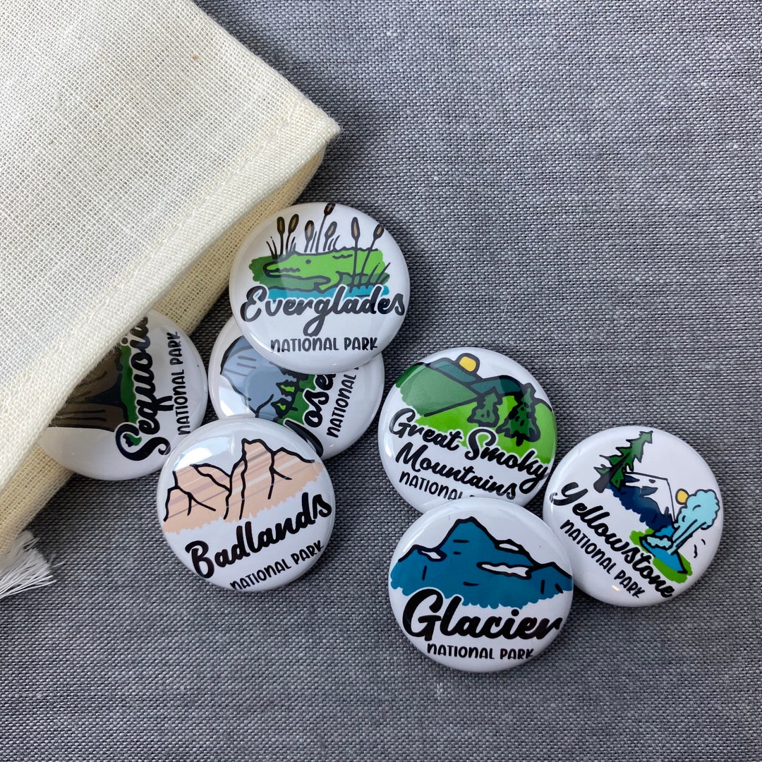 National Park Pinback Button Road Trip Pin for Vacation Backpack Pin ...