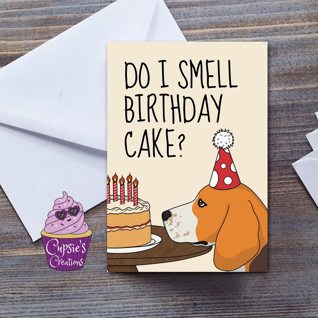 Funny Beagle Birthday Card - 'card From the Dog' - Etsy UK
