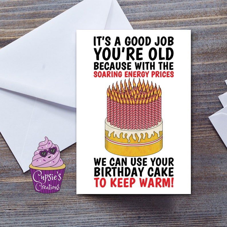 Cost of Living Crisis Card Funny Birthday Card Soaring Etsy