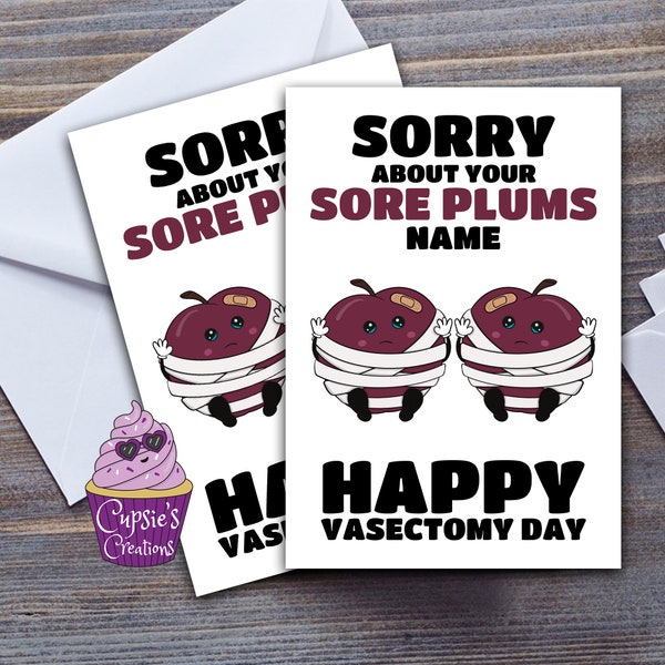 Vasectomy Card For Husband, Get Well Soon After The Snip, Funny Congratulations On Your Operation For Him, Male Vasectomy Care Package Gift