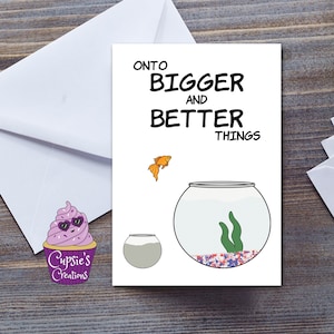 Nueva tarjeta de trabajo - Felicitaciones - Buena suerte en su nuevo trabajo - Bien hecho - Tarjeta para amigos y familiares - Dejar el trabajo - Tarjeta de mudanza