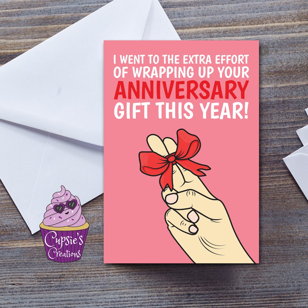 Rude Funny Anniversary Card for Wife or Girlfriend, Vagina Joke ...