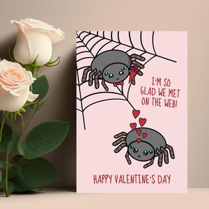 Nos conocimos en la Web: linda tarjeta de San Valentín para esposa, novia, esposo, novio o pareja. Citas por Internet. Tamaño 7 x 5 o A5 grande.