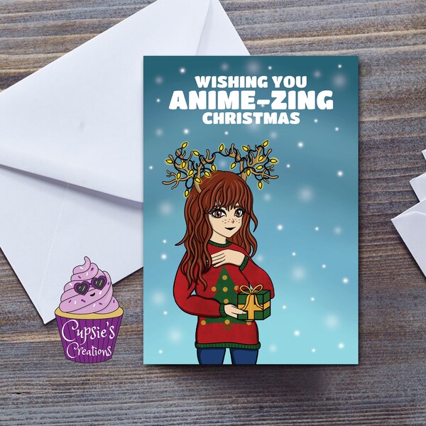 Anime Christmas Cards - Etsy