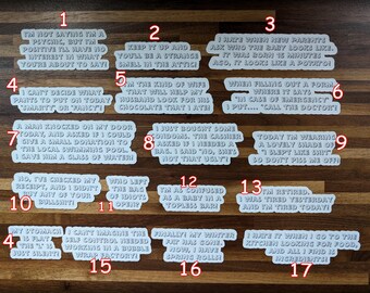 Pegatinas de vinilo divertidas, divertidas, sarcásticas y graciosas