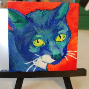 Mini Custom Pet Portait + Mini Easel