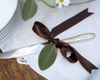 Sweet Antique 1920's Silver-Plated Monogramed Knife