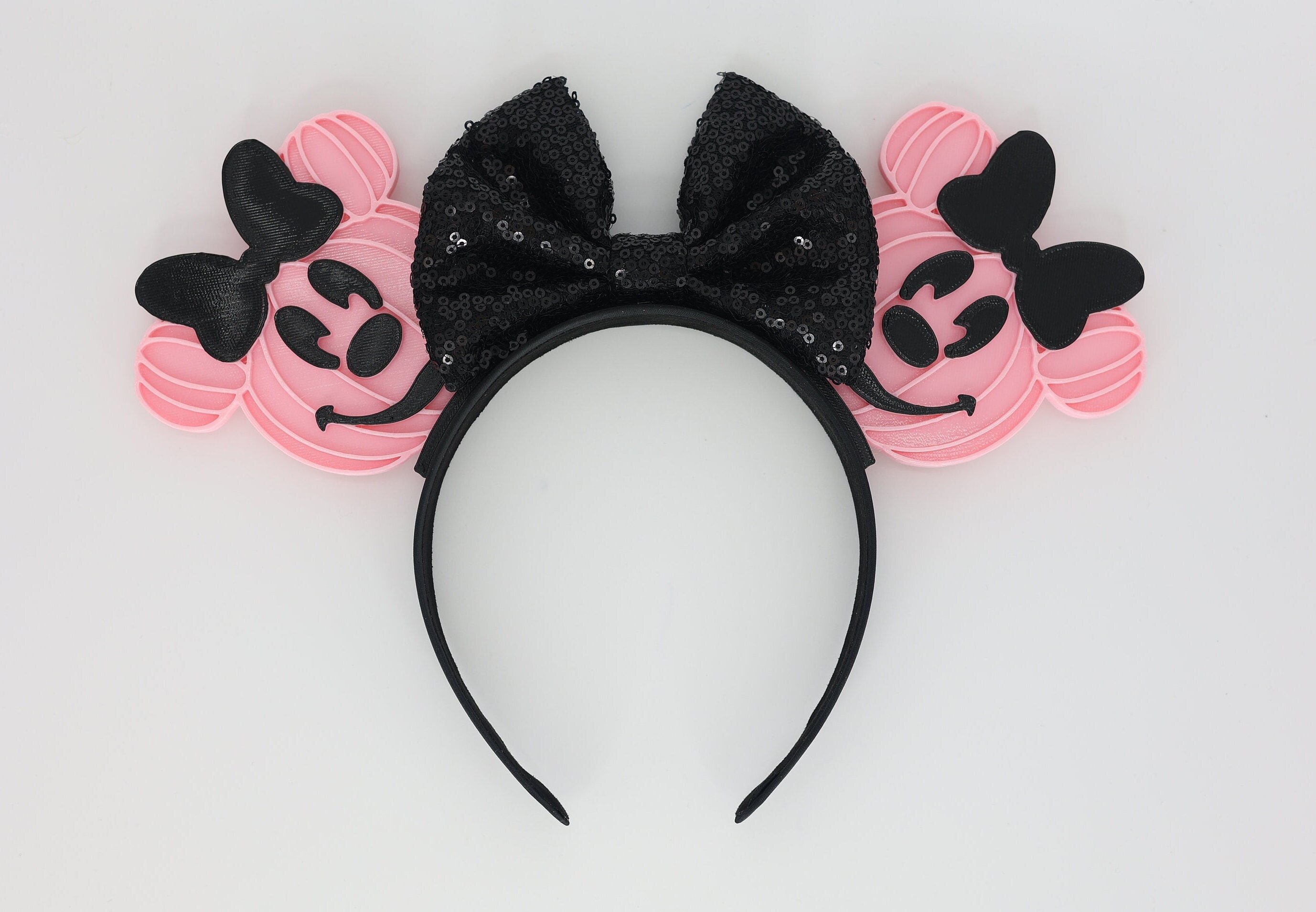 3D Pink Minnie Pumpkin Halloween Inspired Mouse Ears