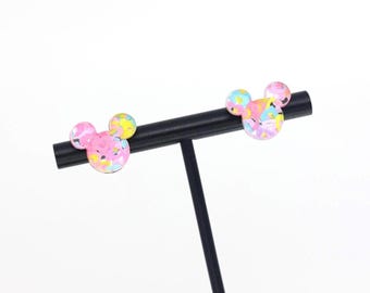 COLORFUL HEARTS Magical Mouse Earrings