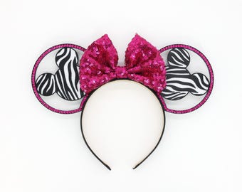 3D Zebra Mouse Ears