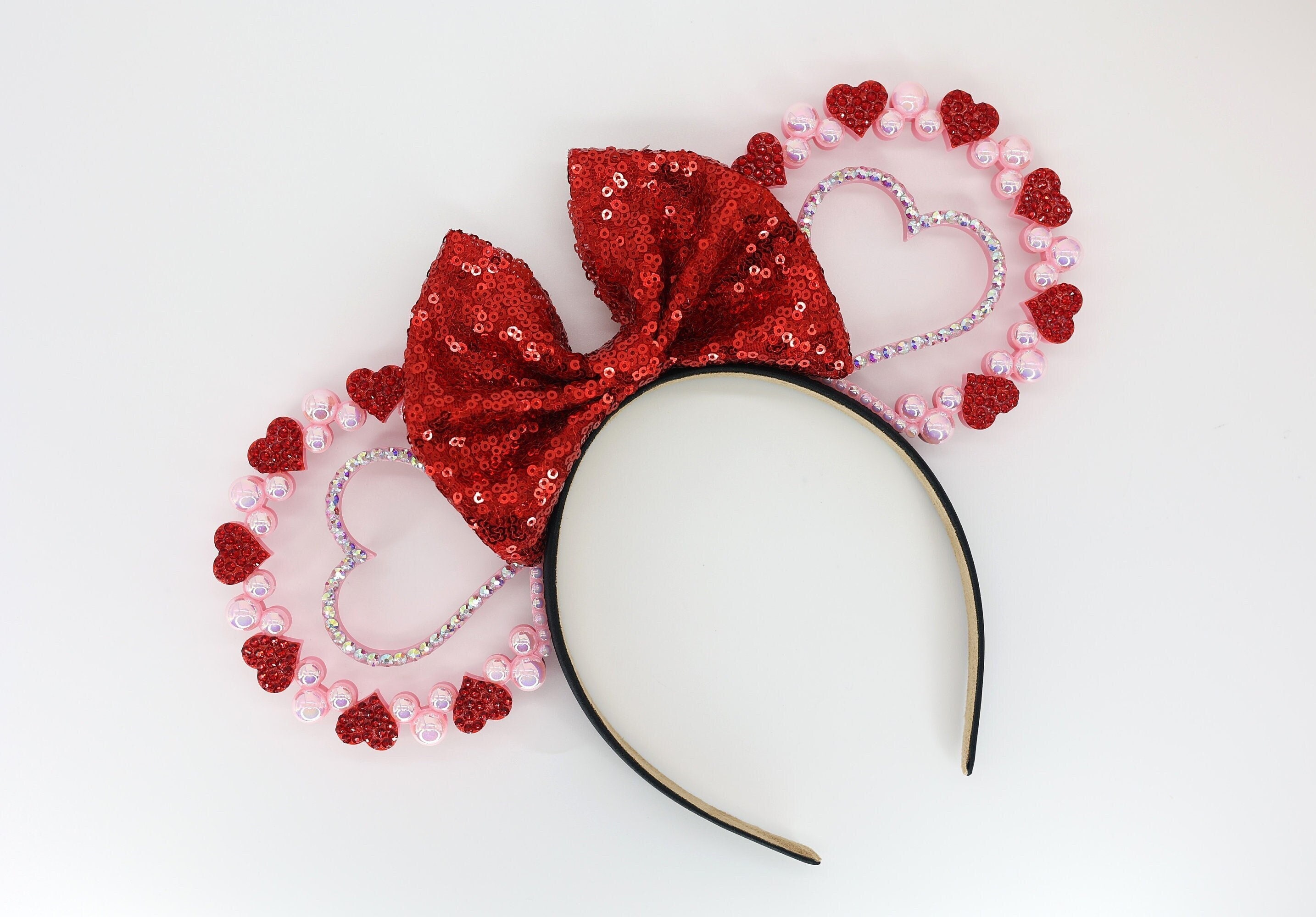 Mickey Ears Red Sparkly - Etsy display picture 2
