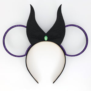 3D Maleficent Inspired Villain Horns Mouse Ears