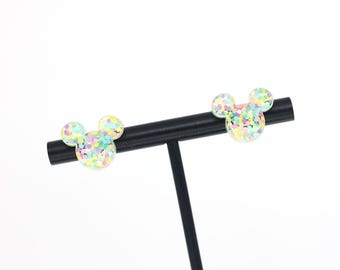 PASTEL CONFETTI Magical Mouse Earrings