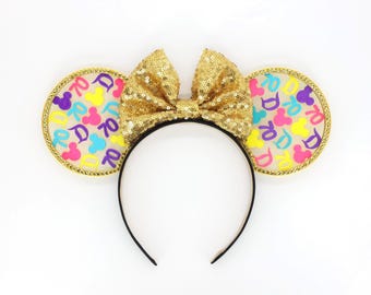 3D Disneyland 70th Anniversary Mouse Ears