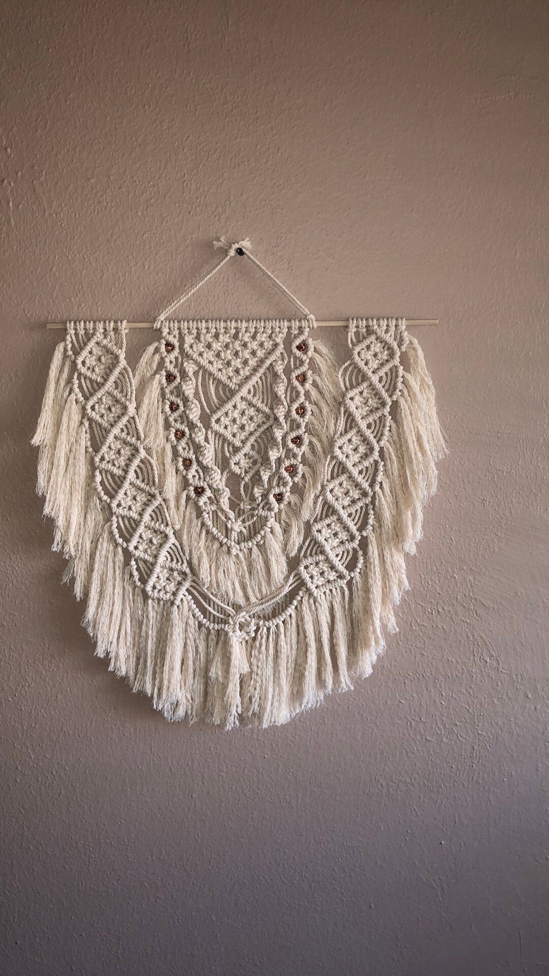 Handcrafted Boho Fringe Macrame Wall Hanging Etsy