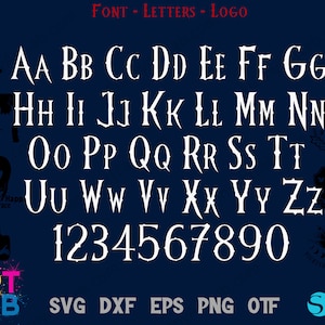 Fuente gótica Svg, Letras góticas Svg Cricut, Licencia de Fan Art, Letras góticas svg, Fuente gótica otf, Camiseta gótica Diy Letras góticas Png