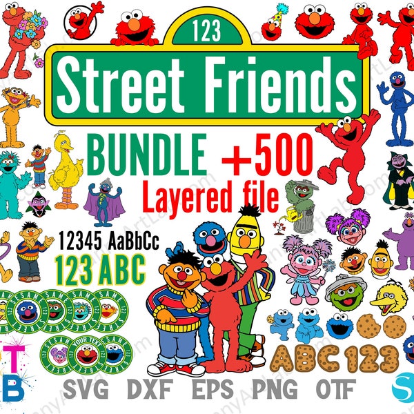 Street Svg Bundle, Fan Art License, Street SVG Cricut Layered, Street PNG, Street Shirt Diy, Clipart Svg Street font Otf, Street letters Svg