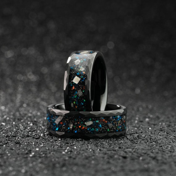 Engraved engagement sale ring for him