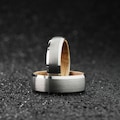 Silver Whiskey Barrel Ring, Mens Tungsten Wedding Band, His Unique Christmas Gift, Engagement Ring For Him, Unique Wedding Rings For Men