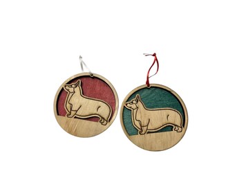 Handmade Corgi Christmas Ornament